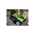 Gyepszellőztető gyűjtős akkumulátoros Greenworks G40DT35 40 v, 35 cm, rugós tengely, akku-töltő nélk