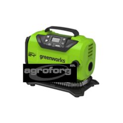   Kompresszor akkumulátoros Greenworks G24IN mini, 24 v, 11 bar, akku és töltő nélkül