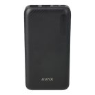 Avax PB103B LIGHTY 8000mAh fekete power bank