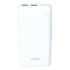 Avax PB201W LIGHTY 20000mAh fehér power bank