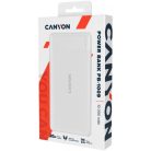 Canyon PB-109 10000mAh LiPo (Lightning bemenet) fehér power bank