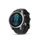 Garmin 010-03025-00 fenix E AMOLED (47mm) fekete szilikon pántos ezüst okosóra