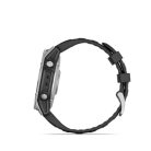 Garmin 010-03025-00 fenix E AMOLED (47mm) fekete szilikon pántos ezüst okosóra