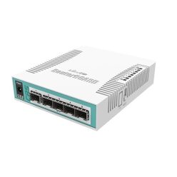   MIKROTIK Cloud Router Switch 1x1000Mbps SFP Combo + 5x1000Mbps SFP, Asztali - CRS106-1C-5S