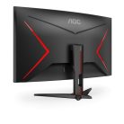 AOC Ívelt Gaming 240Hz VA monitor 31.5" C32G2ZE/BK, 1920x1080, 16:9, 300cd/m2, 1ms, 2xHDMI/DisplayPort