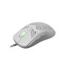 WHITE SHARK GM-5007W GALAHAD gamer egér, fehér, 6400 dpi