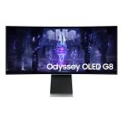 SAMSUNG Ívelt Gaming&Smart OLED monitor 34" G85SB, 3440x1440, 21:9, 250cd/m2, 0.1ms, Mini-DP/Micro HDMI/USB-C/WiFi/BT