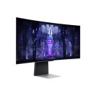 SAMSUNG Ívelt Gaming&Smart OLED monitor 34" G85SB, 3440x1440, 21:9, 250cd/m2, 0.1ms, Mini-DP/Micro HDMI/USB-C/WiFi/BT