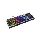 WHITE SHARK GK-2202B/BL-US ASHIKO angol 60%-os fekete mechanikus (kék switch) gamer billentyűzet