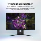 CORSAIR Monitor Gaming 27" XENEON 27QHD240, 240Hz, OLED 2560x1440, G-SYNC - FreeSync, 2xHDMI2.1/1xDisplayport1.4