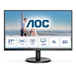   AOC VA monitor 27" Q27B3MA, 2560x1440, 16:9, 250cd/m2, 4ms, 2xHDMI/DisplayPort, hangszóró