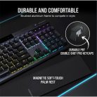 CORSAIR Vezetékes Billentyűzet Gaming, K70 RGB PRO, Mechanikus, CHERRY MX Red switch, Alumínium keret, US, szürke