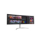 LG Ívelt Nano IPS monitor 49" 49WQ95C-W, 5120x1440, 32:9, 400cd/m2, 5ms, 2xHDMI/DisplayPort/USB-C/2xUSB, hangszóró