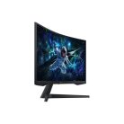 SAMSUNG Ívelt Gaming 165Hz VA monitor 27" G55C, 2560x1440, 16:9, 300cd/m2, 1ms, HDMI/DisplayPort