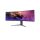 LG Ívelt Gaming 200Hz monitor 44.5" 45GR75DC-B, 5120x1440, 32:9, 400cd/m2, 1 ms, 2xHDMI/DisplayPort/3xUSB/USB-C