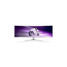 Philips Ívelt Gaming OLED monitor 49", 49M2C8900L/0 5120x1440, 32:9, 0,03ms, 2xHDMI/DP/4xUSB/USB-C, hangszóró, Ambiglow