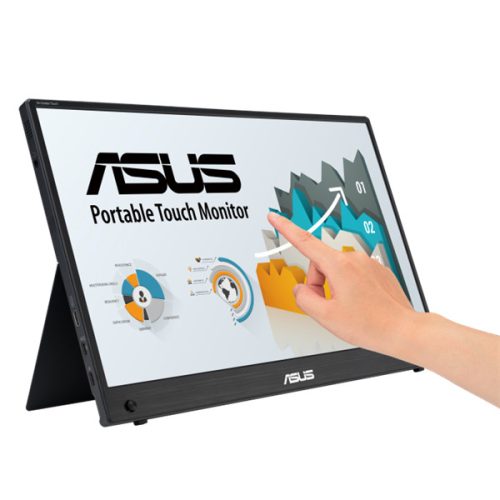 ASUS MB16AMTR ZenScreen hordozható touch monitor 15.6" IPS 1920x1080, micro HDMI, USB-C, hangszóró