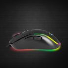 Hesperis Gamer Egér LED RGB Világítással és 7 Gombbal, Optikai USB-C Csatlakozással - EGM303