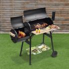 2in1 faszenes BBQ grill és smoker