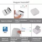 Hordozható akkumulátoros mini printer, intelligens nyomtató hőpapírral, bluetooth kapcsolattal