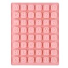 Szilikonforma, betűk