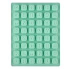 Szilikonforma, betűk