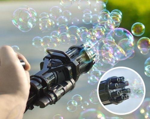 Óriás buborékfújó gépfegyver gyerekeknek - a nyár slágere Fekete