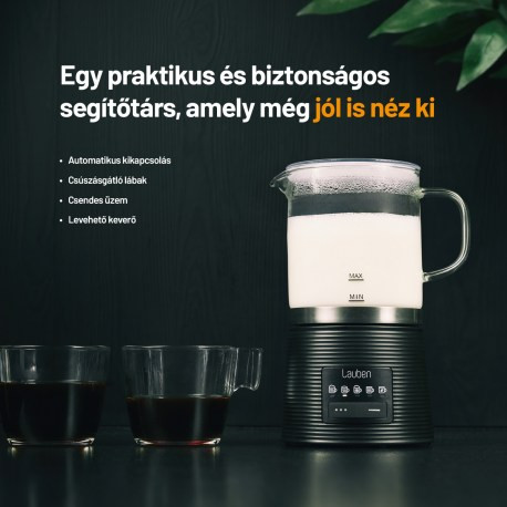 Lauben Glass Milk Frother 600BG tejhabosító