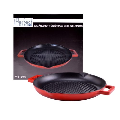 Zománcozott Öntöttvas Grill Szeletsütő 31cm csőrös