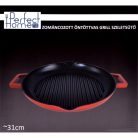 Zománcozott Öntöttvas Grill Szeletsütő 31cm csőrös