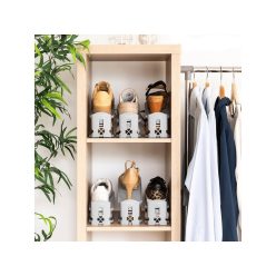   Állítható magasságú cipőtartó, 6 db-os szett (InnovaGoods)