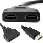 DUAL HDMI kábel HDMI elosztó - Ugyanaz a kép több kijelzőn