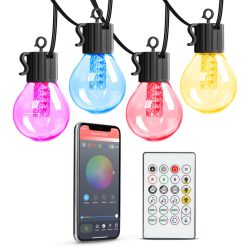   Garden of Eden Smart fényfüzér - 25 db RGB LED - 7,5 m - bluetooth, 100-240V, 7W