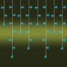 LED-es jégcsap fényfüggöny, 8 programos, 10m, IP44, 230V