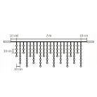 LED-es sorolható jégcsap fényfüggöny