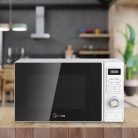 Midea MAM720C2AT (WH) digitális mikrohullámú sütő, 700 W, 20 literes , 8 menü, gyerekzár, fehér