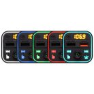 SAL FMBT 18RGB autós kihangosító és töltő, 5 in 1, FM modulátor, dupla USB gyorstöltő, feszültségmérő, basszus-kiemelés gomb