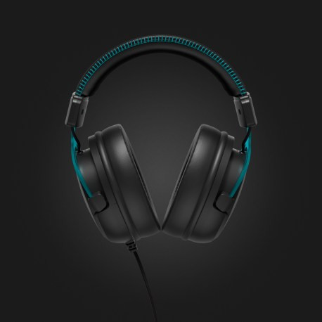 LAMAX Heroes Defender1 Gamer Fejhallgató USB/JACK LED világítással BeatBass