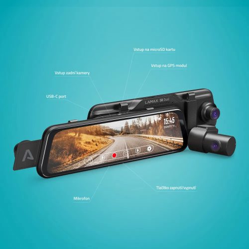 LAMAX S8 Dual menetrögzítő kamera