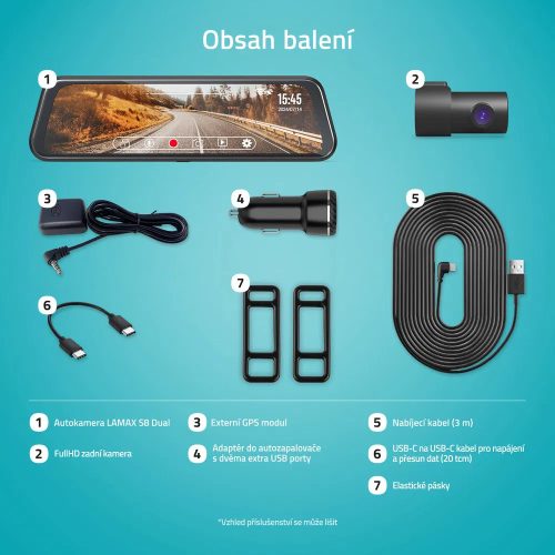 LAMAX S8 Dual menetrögzítő kamera