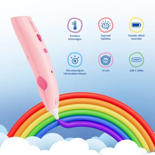 LAMAX ArtKid1 3D nyomtató toll rózsaszín