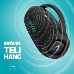   LAMAX PartyGo1 Mini 30W Bluetooth Karaoke hangszóró vezeték nélküli mikrofonnal