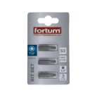 FORTUM behajtóhegy TORX, 3 db, S2 acél; T 27×25mm, bliszteren