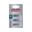 FORTUM behajtóhegy TORX, 3 db, S2 acél; T 30×25mm, bliszteren