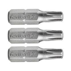   FORTUM behajtóhegy TORX, 3 db, S2 acél; T 40×25mm, bliszteren