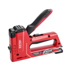   EXTOL PREMIUM tűzőgép 10,6 és 11,3mm×6-14mm, kapcsok, U-szeg és szeg,4-az-1-ben funkció; festett ALU ház, biztonsági zár