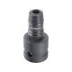 FORTUM adapter, impakt 1/4' BIT-ek gépi befogásához, 1/2' gépi befogás, gyorskioldóval, CrMoV, hossz: 49 mm