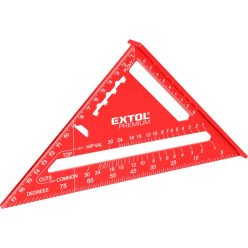   EXTOL PREMIUM asztalos derékszög, 180 mm, ALU, lézer gravírozott, mm beosztás, 0-90° ferde beosztás