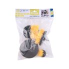 EXTOL CRAFT nylon csiszoló kefe klt. 4 db; 1/4'×25 mm csap, fúrógépbe fogható