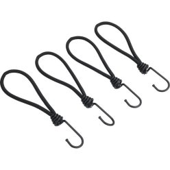   EXTOL PREMIUM leszorító gumipók klt. 4 db, 18 cm × 6 mm, kampóval, erős Latex gumi, takaróponyva rögzítéséhez